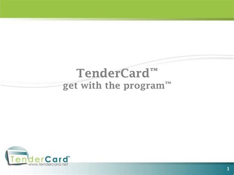 tendercard merchant.